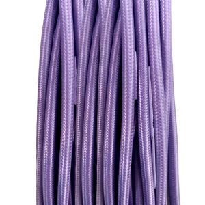 Cable electrico textil forrado lila 2 x 0,75