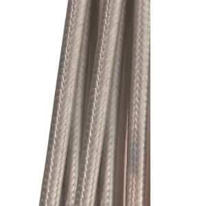 Cable electrico textil forrado gris plata 2 x 0,75