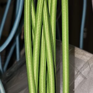 Cable textil forrado verde pistacho 2 x 0,75