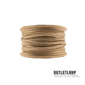 cable textil forrado yute 8 mm espesor 2*0,75