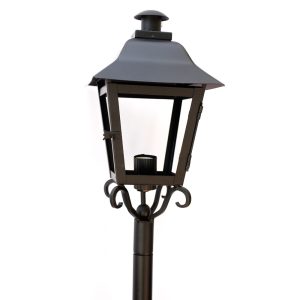 Farol Midgard pedestal jardin Estilo Ingles fierro