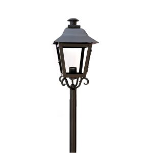 Farol Midgard pedestal jardin Estilo Ingles fierro